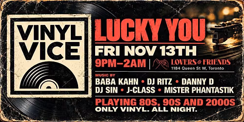 Vinyl Vice - Only Vinyl. ALL NIGHT 80s 90s 00s
