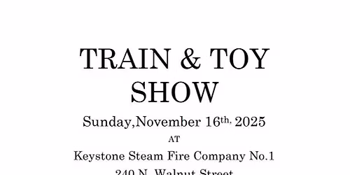 Boyertown Train and Toy Show