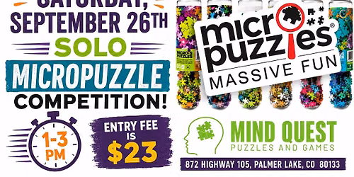 Micropuzzle Solo Speedpuzzling Competition