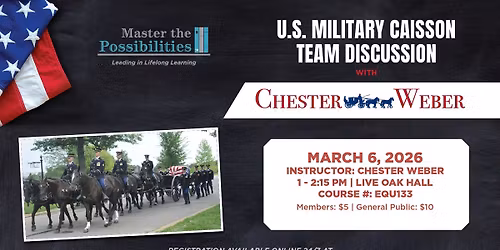 U.S. Military Caisson Team Discussion With Chester Weber