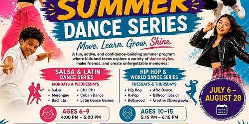 Kids & Teens Summer Dance Series at Pure Havana