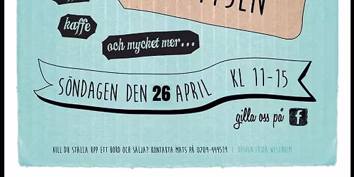 Edelcrantzloppisen i M\u00e4larh\u00f6jden s\u00f6ndag 26 april 2026