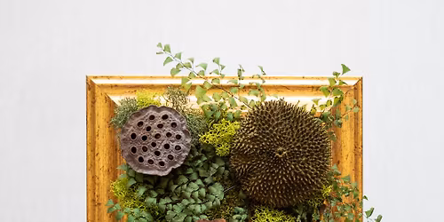 Moss Wall Art in Gilded Gold Frame Workshop