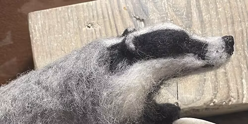 Needlefelting with Felt and Dandy - Badger \ud83e\udda1