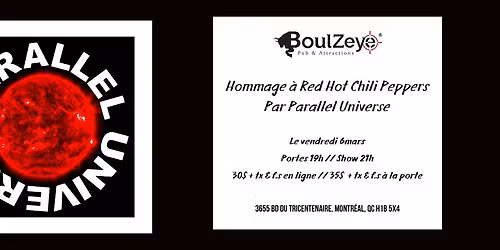 Hommage \u00e0 RED HOT CHILI PEPPERS - Par Parallel Universe