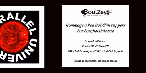 Hommage \u00e0 RED HOT CHILI PEPPERS - Par Parallel Universe