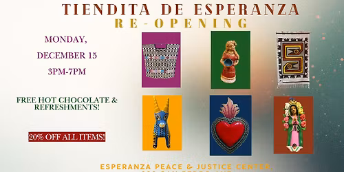 Tiendita de Esperanza Re-Opening