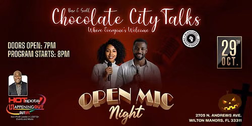 Chocolate City Talks: Open Mic Night