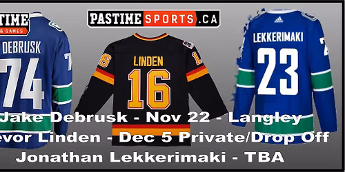 Jake DeBrusk Autograph Event November 22 2025