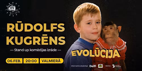 R\u016bdolfs Kugr\u0113ns | EVOL\u016aCIJA | Stand-Up kom\u0113dija | kult\u016brtelp\u0101 AKUSTIKA, Valmier\u0101