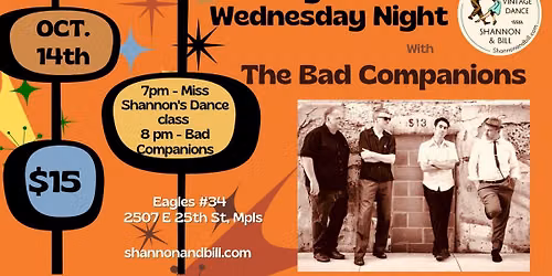 The Bad Companions at Swing Dance Wednesday Night