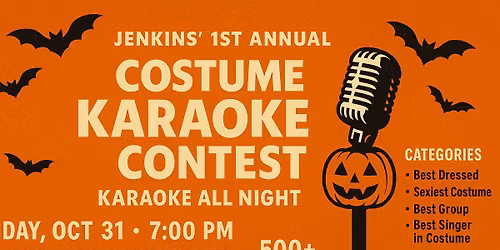 \ud83c\udf83 Jenkins\u2019 1st Annual Costume Karaoke Contest @ Westown Tap \ud83c\udfa4