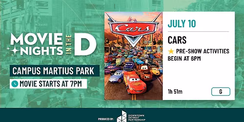 Movie Nights in the D:  Cars