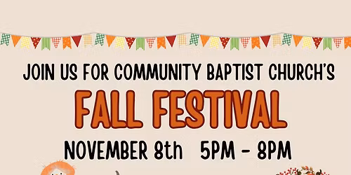 Community Baptist Fall Festival