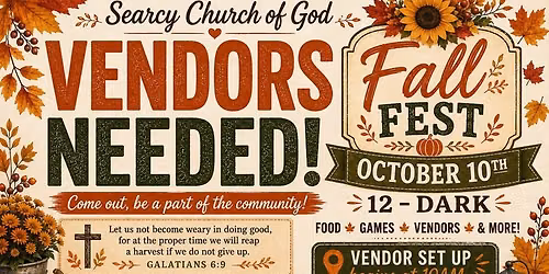 Fall Festival: Vendors Wanted!