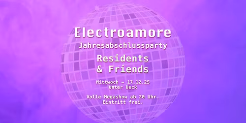 Electroamore Jahresabschlussparty