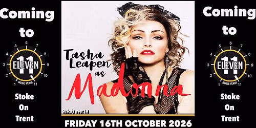 Madonna played by Tasha Leaper & her band Live at Eleven Stoke