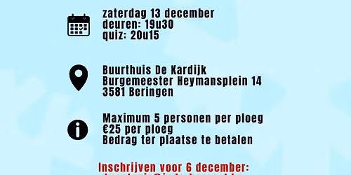 Kerstquiz Judo Koersel
