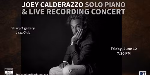 Joey Calderazzo Solo Piano & Live Recording Concert