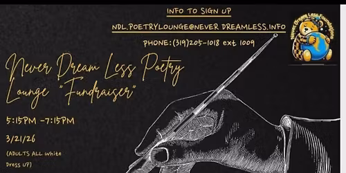 NDL 2nd Annual \u201cPoetry Lounge\u201d