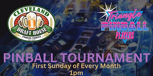 Pinball Tournament with CDH Fuquay and The Triangle Pinball Players