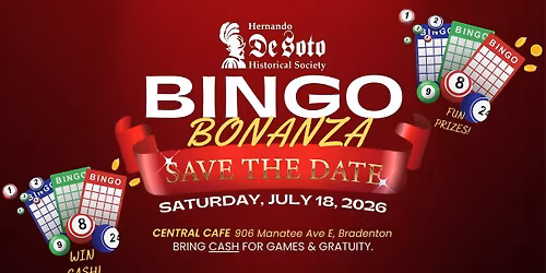 De Soto Bingo Bonanza 2026