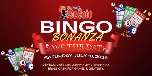 De Soto Bingo Bonanza 2026