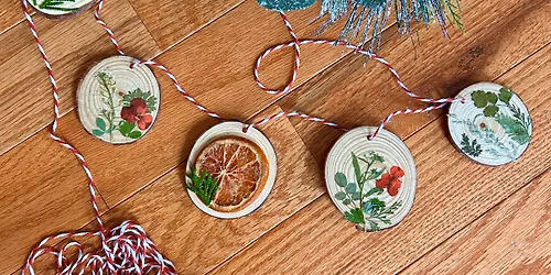Adult Art Workshop: Wood Slice Ornaments