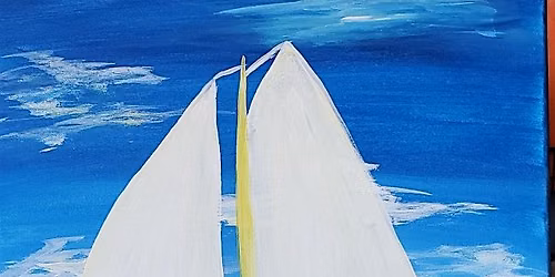Join our fun \u201cSailboat on the Bay\u201d paint and sip painting