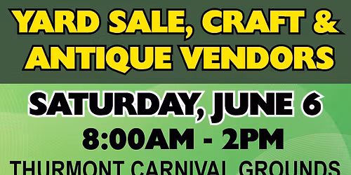 YARD SALE , CRAFT AND ANTIQUE VENDORS EVENT