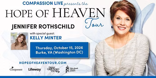 Hope of Heaven Tour with Jennifer Rothschild, Burke, VA