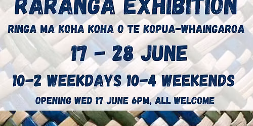 Raranga Exhibition Opening Night