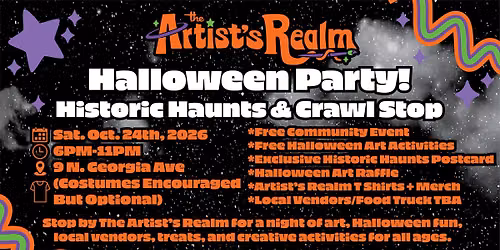 The Artist's Realm Halloween Party! | Historic Haunts Hunt & Crawl Stop