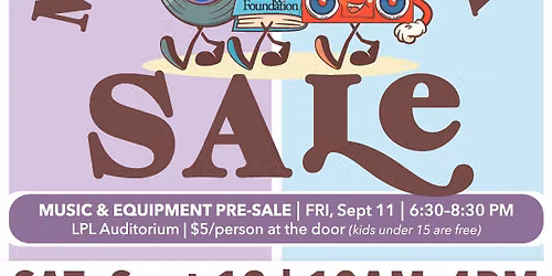 Music Sale - OPENING NIGHT!