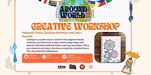 FREE: Pattern Flower Drawing Workshop with Lola x Kenneth Collaboration