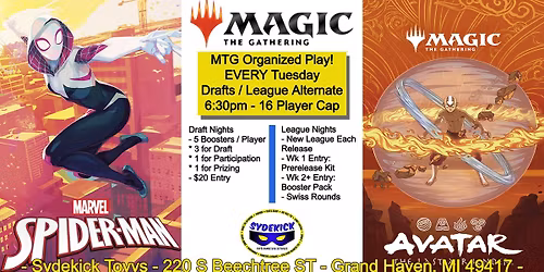 Sydekick Toys Magic: The Gathering Organized Play Tuesdays