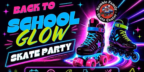 Back to school Glow skate party