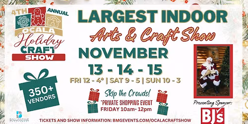 4th Annual Ocala Holiday Craft Show