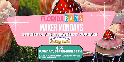 Stained Glass Strawberry Cupcake Workshop: Maker Mondays