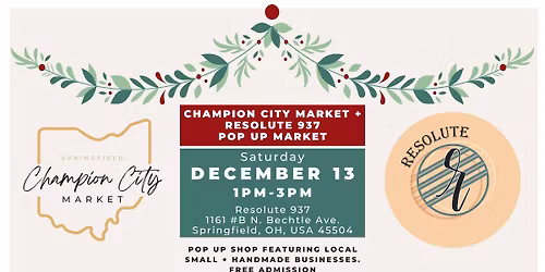 Holiday Pop Up Shop at Resolute 937