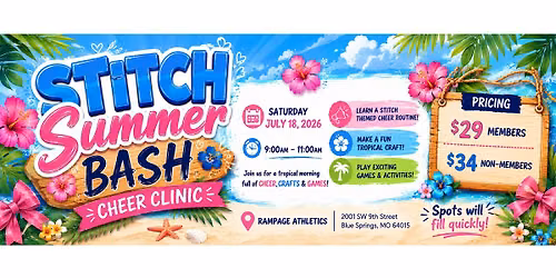 Stitch Summer Bash Cheer Clinic
