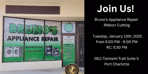 Bruno's Appliance Repair Ribbon Cutting