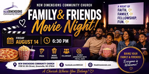 NDCC Movie Night - Family and Friends Weekend