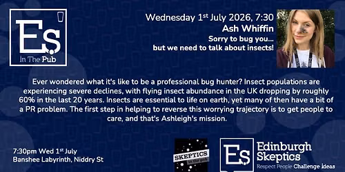 Ashleigh Whiffin: Sorry to bug you... but we need to talk about insects!