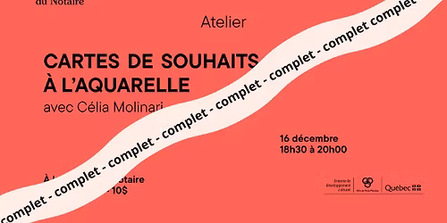 Atelier - Cartes de souhaits \u00e0 l'aquarelle