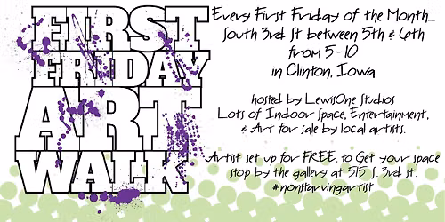 First Friday Art Walk -Clinton IA