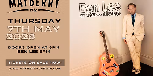 BEN LEE "ON TOUR ALWAYS"