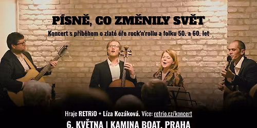P\u00cdSN\u011a, CO ZM\u011aNILY SV\u011aT: Koncert s p\u0159\u00edb\u011bhem o zlat\u00e9 \u00e9\u0159e rock'n'rollu a folku 50. a 60. let