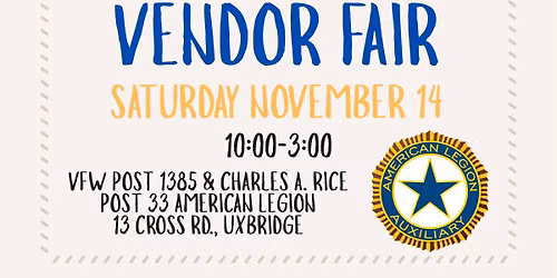 SIP \u2019N SHOP \u2014 FIRST ANNUAL VENDOR FAIR! 