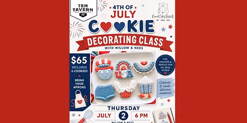 4th of July Theme Cookie Decorating